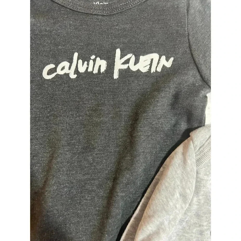 CALVIN KLEIN onepiece unisex logo minimalistic baby 3-6 months bundle of 3 - Picture 3 of 7